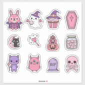Kawaii Pastel Moonlight Magic Sticker Pack  シール (シート)