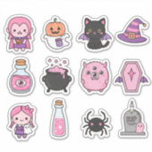 Kawaii Pastel Vampire & Friends Sticker Pack  シール (正面)