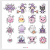Kawaii Pastel Witchcraft & Wonder Sticker Pack シール (シート)