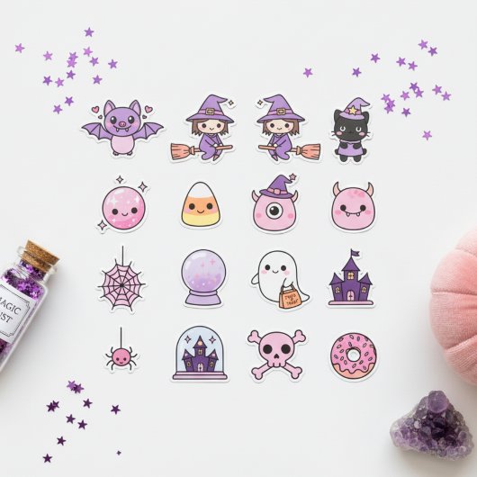 Kawaii Pastel Witchcraft & Wonder Sticker Pack シール