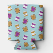 Kawaii Peanut Butter & Jelly Sandwich Couple 缶クーラー (裏面)