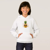 Kawaii Pineapple Hoodie – Tropical Cute Vibes (正面フル)