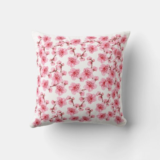 kawaii pink cherry blossoms クッション (裏面)