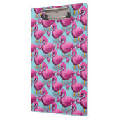 Kawaii Pink Duck Pattern – Adorable Aesthetic Maxi クリップボード (左)