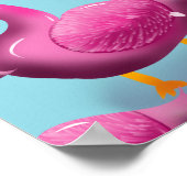 Kawaii Pink Duck Pattern – Adorable Aesthetic Maxi ポスター (角)