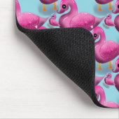 Kawaii Pink Duck Pattern – Adorable Aesthetic Maxi マウスパッド (コーナー)