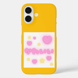 Kawaii Pink Heart iPhone 16 Case iPhone 16ケース