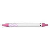 Kawaii Pink Hearts Pen 黒ボールペン (正面)