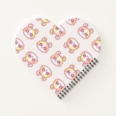 Kawaii Pink Kitty Daily Planner - Cute Coquette  ノートブック (裏面)