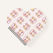 Kawaii Pink Kitty Daily Planner - Cute Coquette  ノートブック (正面)