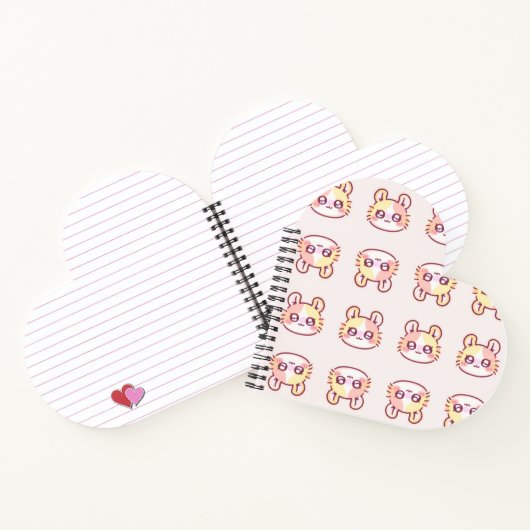 Kawaii Pink Kitty Daily Planner - Cute Coquette  ノートブック (内部)