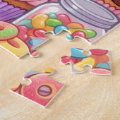 Kawaii Pink Pony Chibi Art Puzzle ジグソーパズル (側面)