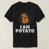 Kawaii Potato  I Am Potato Funny Potato  Tシャツ (デザイン正面)