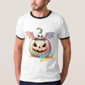 Kawaii Pumpkin Skeleton  Tシャツ (正面)