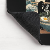 Kawaii Ramen Cat Anime Japanese Noodles Food Wave  マウスパッド (コーナー)