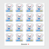 Kawaii Reading Progress Bear Good Job Teacher  シール (シート)