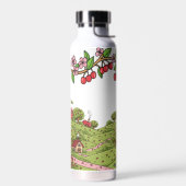 Kawaii Red Cherry Vibes Cute Girly Aesthetic ウォーターボトル (左面)