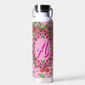 Kawaii Red Cherry Vibes Cute Girly Aesthetic ウォーターボトル (正面)