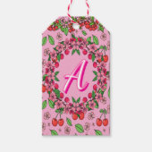 Kawaii Red Cherry Vibes Cute Girly Aesthetic ギフトタグ (正面)