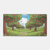 Kawaii Red Cherry Vibes Cute Girly Aesthetic デスクマット (正面)