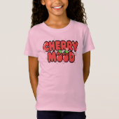 Kawaii Red Cherry Vibes Cute Girly Aesthetic Tシャツ (正面)