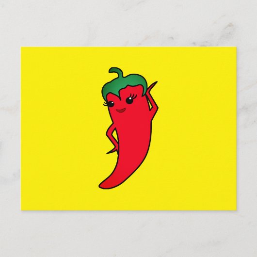 Kawaii Red Hot Pepper Diva シーズンポストカード (正面)
