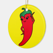 Kawaii Red Hot Pepper Diva セラミックオーナメント (左)