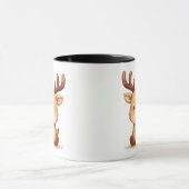 Kawaii Reindeer Christmas Holiday Coffee Mug マグカップ (中央)