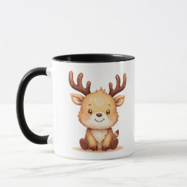 Kawaii Reindeer Christmas Holiday Coffee Mug マグカップ
