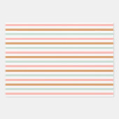 Kawaii Retro Groovy ラッピングペーパーシート (正面3)