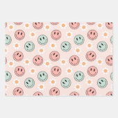 Kawaii Retro Groovy ラッピングペーパーシート (正面2)