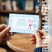Kawaii Riri Thank You Card for Small Business 