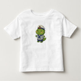 Kawaii Sailor Dinosaur – Cute Dino Jobs トドラーTシャツ