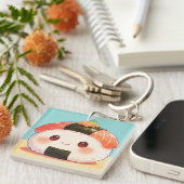 Kawaii Salmon Nigiri Keychain キーホルダー (正面右)