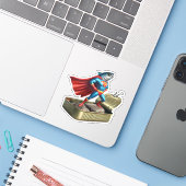  Kawaii Sardine Superhero Mighty Fish Sticker シール (ノートパソコンとiPhone)