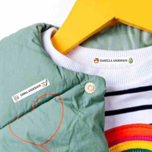 Kawaii School Cute Design Iron On  ラベル