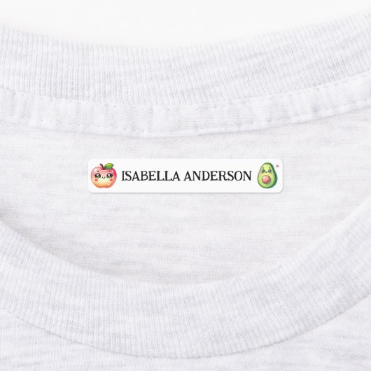 Kawaii School Cute Design Iron On  ラベル (貼付)