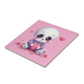 Kawaii Skeleton Holding Heart タイル (側面)