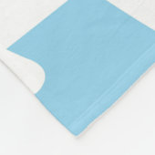 Kawaii Snow Day with Bunny & Bear フリースブランケット (角)