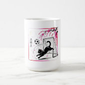 Kawaii Soccer Cat Goal Gift for Youth Athletes コーヒーマグカップ (中央)