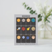 Kawaii Solar System 2026 Calendar ポストカード (スタンド正面)