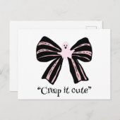 Kawaii Spooky Bow, cute halloween ポストカード (正面/裏面)