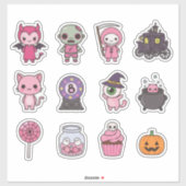 Kawaii Spooky Carriage Sticker Pack シール (シート)