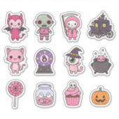 Kawaii Spooky Carriage Sticker Pack シール (正面)