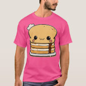 Kawaii Stack Of Pancakes Tシャツ (正面)