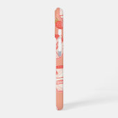 Kawaii Strawberry Milk Carton - Cute Aesthetic Art iPhone 16ケース (左側面)