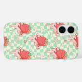 Kawaii Strawberry Picnic Pattern Case-Mate iPhoneケース (裏面 (横))