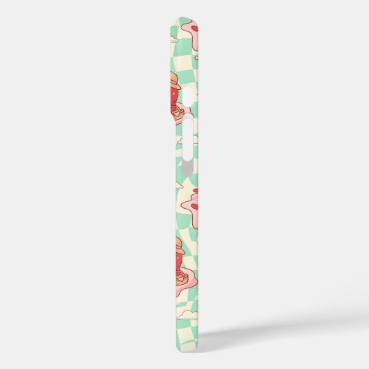 Kawaii Strawberry Picnic Pattern Case-Mate iPhoneケース (裏面 / 左)