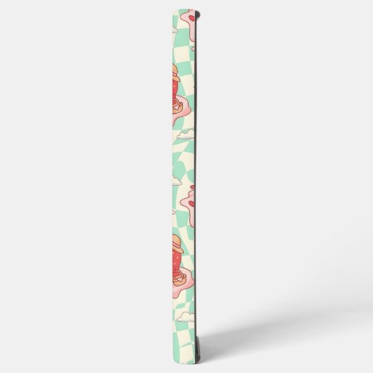 Kawaii Strawberry Picnic Pattern Samsung Galaxyケース (左側面)