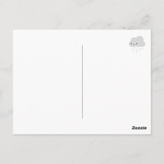 Kawaii Sun & Rain ポストカード (裏面)